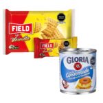 Imagen de Pack Leche Condensada GLORIA Lata 393g + Galletas FIELD Vainilla Paquete 6un con 26% de descuento oferta online | SuperCupon