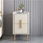 Imagen de Velador Contemporáneo Luxury Avedon Blanco 57cm con 55% de descuento oferta online | SuperCupon