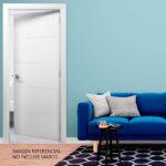 Imagen de Puerta HDF blanca Mediterranea 4x80x207cm Dimfer con 58% de descuento oferta online | SuperCupon