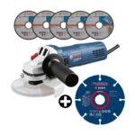 Imagen de COMBO Bosch: Amoladora Angular GWS 700 -710W + 5 discos + Disco de Corte para Madera 4 1/2" con 48% de descuento oferta online | SuperCupon