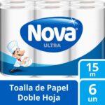 Imagen de Papel Toalla NOVA Ultra Absorbente Paquete 6un con 22% de descuento oferta online | SuperCupon