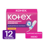 Imagen de Tampón KOTEX sin Aplicador Flujo Medio Caja 12un con 21% de descuento oferta online | SuperCupon
