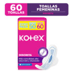 Imagen de Toalla Higiénica KOTEX Ultrafina Antibacterial Paquete 60un con 21% de descuento oferta online | SuperCupon