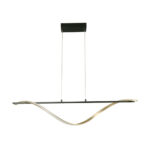 Imagen de Colgante Led Wavy 24W Luz Cálida Negro y Dorado Ikelite con 60% de descuento oferta online | SuperCupon