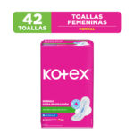 Imagen de Toalla Higiénica KOTEX Normal con Alas Máxima Absorción Paquete 42un con 20% de descuento oferta online | SuperCupon