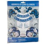 Imagen de Set de Cumpleaños CLASS&WORK Globos-Cortina Plateado con 51% de descuento oferta online | SuperCupon