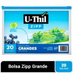 Imagen de Bolsas herméticas zipp U-THIL Grandes Paquete 20Un con 20% de descuento oferta online | SuperCupon