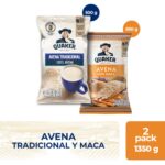 Imagen de Pack Quaker: Avena Tradicional 500g + Avena con Maca 850g con 21% de descuento oferta online | SuperCupon