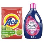 Imagen de Detergente Ace Limón 4kg + Suavizante Downy Intense Floral 2.6L con 18% de descuento oferta online | SuperCupon