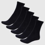 Imagen de Pack de 5 Medias de Vestir Algodón Mujer Negro con 60% de descuento oferta online | SuperCupon