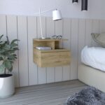 Imagen de Velador Flotante Dreams Macadamia 1 Cajón con 52% de descuento oferta online | SuperCupon