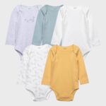 Imagen de Body Bebé Niño Manga Larga Pack X5 Algodón con 50% de descuento oferta online | SuperCupon