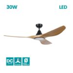 Imagen de Ventilador Portsea 19w Blanco-madera con 30% de descuento oferta online | SuperCupon
