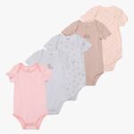 Imagen de Body Bebé Niña Pack X5 Algodón con 50% de descuento oferta online | SuperCupon