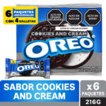 Imagen de Sixpack Galletas con Crema Oreo Cookies and Cream 36g con 19% de descuento oferta online | SuperCupon