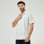 Imagen de Camisa Hombre Text Rayas Manga Corta Malabar con 61% de descuento oferta online | SuperCupon