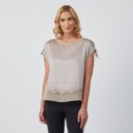 Imagen de Blusa Mujer Blonda Manga Corta Zafin con 53% de descuento oferta online | SuperCupon