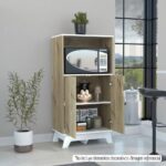 Imagen de Mueble Microondas Bicolor 2 Puertas-Duna-Blan con 52% de descuento oferta online | SuperCupon