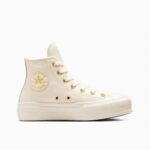 Imagen de Zapatillas Urbanas Converse Mujer Ct As Lift Platform Gold A12764C Crema con 46% de descuento oferta online | SuperCupon