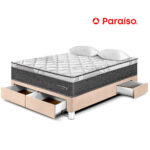 Imagen de Cama Pocket Star con Cajones 2 Plazas Champagne con 53% de descuento oferta online | SuperCupon
