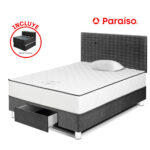 Imagen de Dormitorio Vital Con Cajones 1.5 Plazas + Sofa Cama + Respaldo Acero con 55% de descuento oferta online | SuperCupon