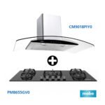 Imagen de COMBO Mabe: Cocina Empotrable Negra 90 PM8655GV0 + Campana Decorativa CM9018PIY0 Inoxidable Plata 90cm con 34% de descuento oferta online | SuperCupon