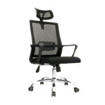 Imagen de Silla de Oficina Giratoria Look Negro Con Cabecero Bonno con 55% de descuento oferta online | SuperCupon