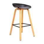 Imagen de Banco Fijo para Bar Misuri Polipropileno/Metal Negro x 2 unidades Bonno con 50% de descuento oferta online | SuperCupon