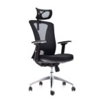Imagen de Silla de oficina ergonómica Versalles Negro Alta Bonno con 50% de descuento oferta online | SuperCupon