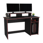 Imagen de Escritorio Gamer con 2 monitores Huni Wengue/Rojo con 50% de descuento oferta online | SuperCupon