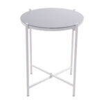 Imagen de Mesa auxiliar Mobis 45x53cm blanco Naterial con 67% de descuento oferta online | SuperCupon
