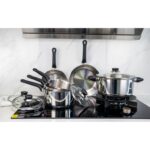 Imagen de Juego de Ollas Acero Inoxidable Tapa de Vidrio 10 Piezas con 51% de descuento oferta online | SuperCupon