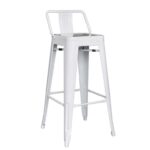 Imagen de Banco de Bar con Espaldar Cloe Blanco con 56% de descuento oferta online | SuperCupon