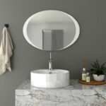 Imagen de Espejo de Baño Varese Ovalado Sandblast con 52% de descuento oferta online | SuperCupon