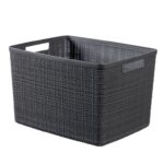 Imagen de Canasto Gris 36x23x28cm con 61% de descuento oferta online | SuperCupon