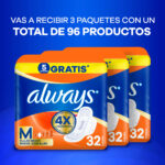 Imagen de Pack Toallas Maxi Protección Suave ALWAYS Paquete 32un x3un con 24% de descuento oferta online | SuperCupon