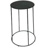 Imagen de Mesa VIVA HOME Acero Redonda Auxiliar Negro con 72% de descuento oferta online | SuperCupon