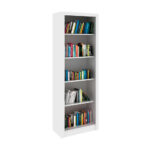 Imagen de Librero Biblioteca Cameron Melamina Blanco Bonno con 50% de descuento oferta online | SuperCupon