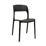 Imagen de Silla de Diseño Decorativo Obi Polipropileno/Madera Negro Bonno con 50% de descuento oferta online | SuperCupon