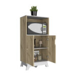 Imagen de Mueble Microondas Bicolor 2 Puertas Melamina Duna/blanco Tuhome con 54% de descuento oferta online | SuperCupon