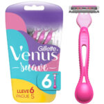 Imagen de Máquina para Afeitar Desechable GILLETTE Venus Suave 6 Unidades con 21% de descuento oferta online | SuperCupon