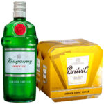 Imagen de Pack Gin TANQUERAY Botella 700ml + Agua Tónica BRITVIC Paquete 4un Lata 150ml con 18% de descuento oferta online | SuperCupon