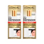 Imagen de Pack Bloqueador UV Defender L'ORÉAL Fluido Invisible FPS50 Frasco 40g Paquete 2un con 38% de descuento oferta online | SuperCupon