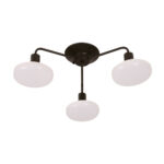Imagen de Lámpara Colgante Orange Genevieve 3 Luces E27 Blanco/Negro con 58% de descuento oferta online | SuperCupon