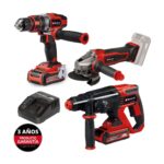 Imagen de Combo de Herramientas Einhell: Rotomartillo + Esmeril + Taladro + 2 Baterías 18V con 43% de descuento oferta online | SuperCupon