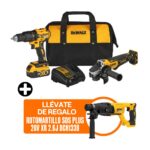 Imagen de COMBO Dewalt Inalámbrico DCK248P1-K8: Taladro Percutor + Esmeril Angular + Rotomartillo + Bateria 5ah con 41% de descuento oferta online | SuperCupon