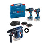 Imagen de COMBO Bosch: Taladro percutor GSB-90C 18V + Llave de impacto GDX 18V-200 + Rotomartillo inalámbrico 18V GBH 180-LI Brushless con 42% de descuento oferta online | SuperCupon