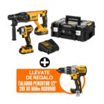 Imagen de COMBO Dewalt Inalámbrico DCK260D1P1T-K10: Rotomartillo + Atornillador de Impacto + Taladro Percutor + 2 Baterías con 43% de descuento oferta online | SuperCupon