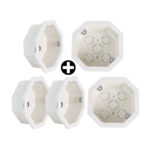 Imagen de COMBO 5 Cajas Octogonal Empotrable Polipropileno 4x4" Werken con 64% de descuento oferta online | SuperCupon