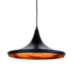 Imagen de Lámpara Colgante Tom Gota Negro / Dorado 1 Luz Orange con 51% de descuento oferta online | SuperCupon